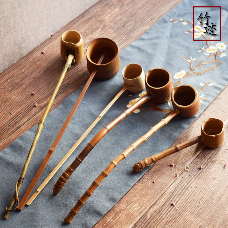 竹根长柄茶勺茶道具竹制水勺日式分茶勺浇花水瓢打舀酒勺器竹迹|msdalam kategori pinggan mangkuk, set teh, Majlis teh/dengan sifar - dari Buy2taobao.com untuk memberikan perkhidmatan ejen Taobao profesional membeli
