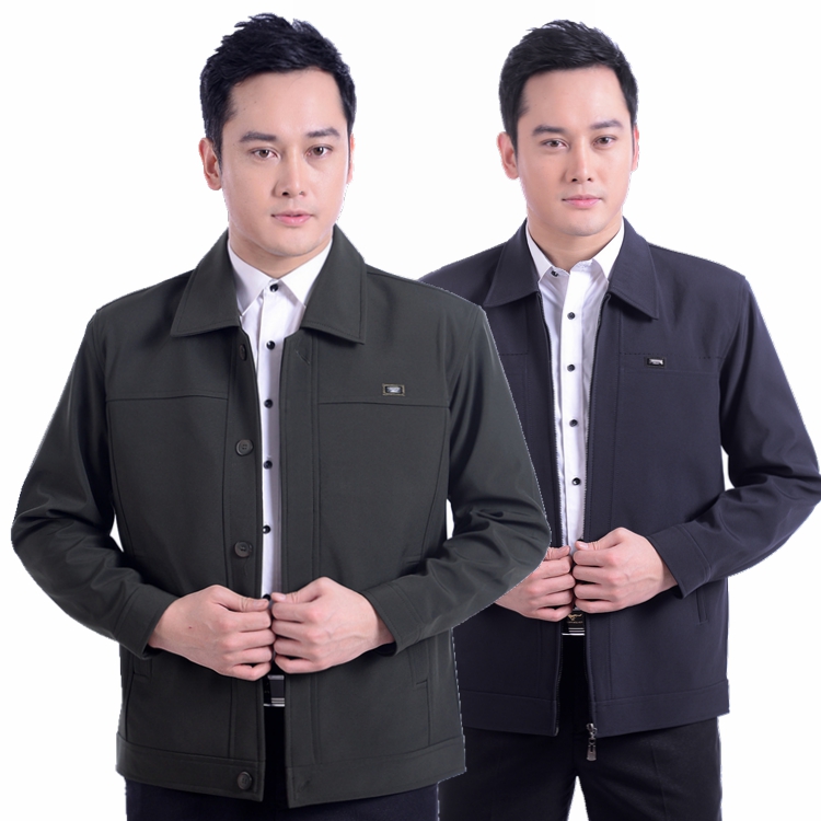 Middle-aged and elderly people leisure time Jacket Spring and autumn payment coat man Jacket middle age Lapel men's wear jacket Dad installedin the Men's clothing, Jacket category - from Buy2taobao.com to provide professional Taobao agent buy service
