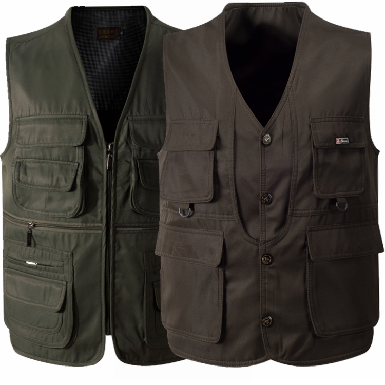 Middle-aged and elderly people leisure time Multiple pockets Vest Spring and autumn season Thin section Vest Photography vest Go fishing waistcoat Dad installedin the Men's clothing, Vest/Vest category - from Buy2taobao.com to provide professional Taobao agent buy service
