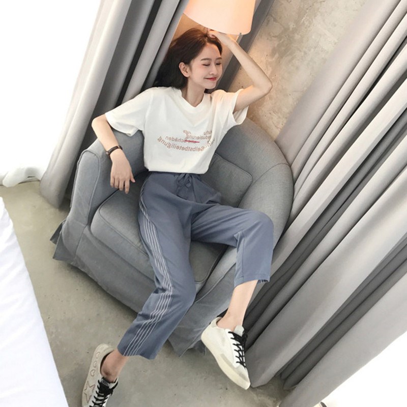 大码休闲运动套装女夏季2019春装韩版bf宽松学生姐妹闺蜜装两件套|ruв категории Женская одежда, женской одежды - от Buy2taobao.com для оказания профессиональной услуги покупки агента Taobao