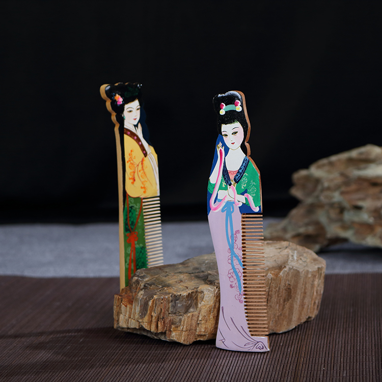 中国风出国送外国友人礼品民族特色保健梳子美人篦子女士便携梳子|ruв категории Ручная работа, области народных ремесел, гребень - от Buy2taobao.com для оказания профессиональной услуги покупки агента Taobao