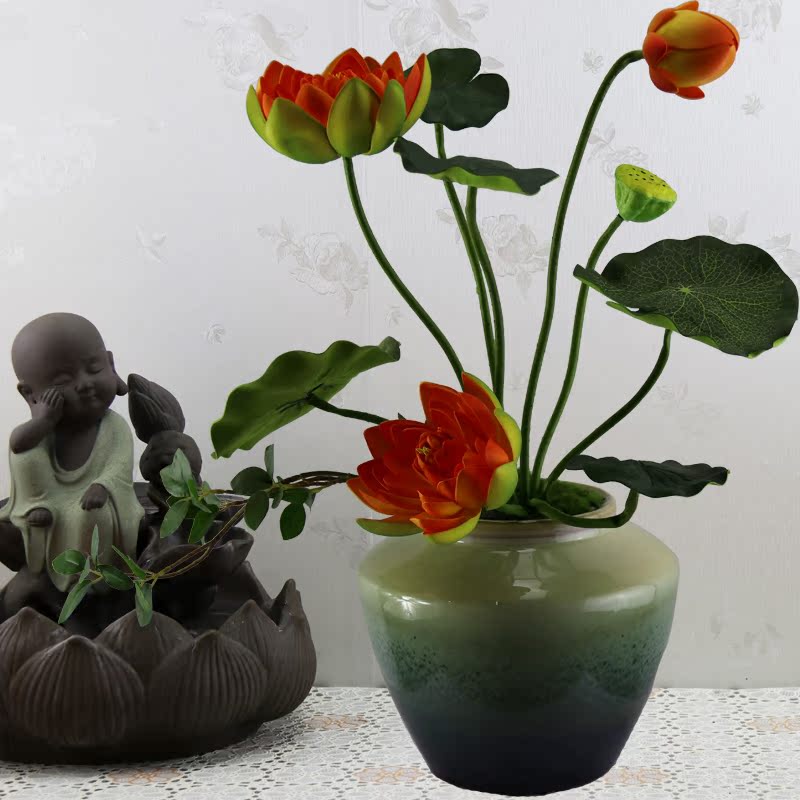 仿真睡莲荷花荷叶莲蓬道具单束手感客厅摆件新品假花盆景商场摆设|msdalam kategori Aksesori rumah, pasu/bunga/bunga tiruan/perhiasan imitasi, bunga tiruan/bunga tiruan - dari Buy2taobao.com untuk memberikan perkhidmatan ejen Taobao profesional membeli