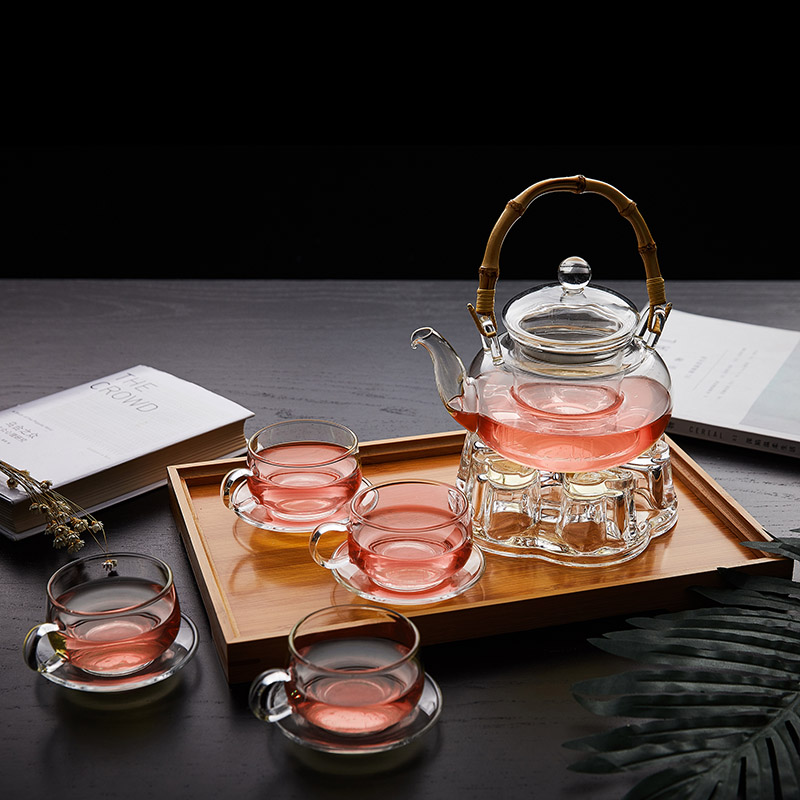thickening Glass teapot High temperature resistance suit household Simplicity transparent a complete set Flowersin the Tableware , Tea set , Herbal Tea category - from Buy2taobao.com to provide professional Taobao agent buy service