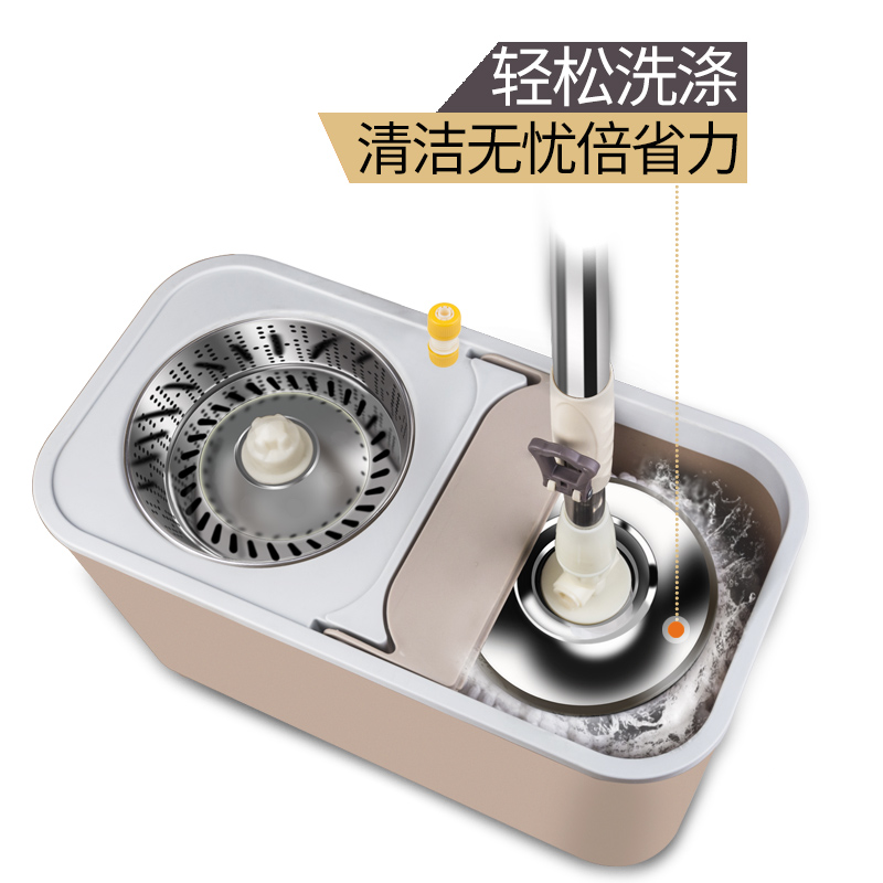 2019新款30天包退雙驅動免手洗幹濕兩用拖把家用壹拖淨旋轉拖把桶在類目 家庭/個人清潔工具, 家務/地板清潔用具, 旋轉拖把中 - 來自Buy2taobao.com提供專業的淘寶代購服務