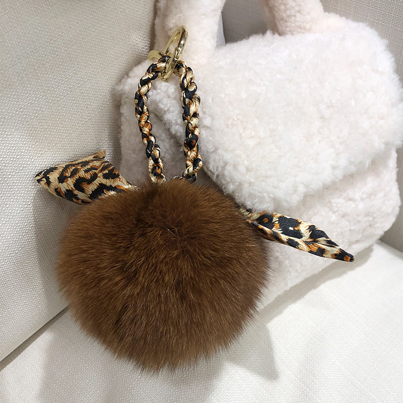 Tree girl customization Fox Leopard element Bag ornaments Fox fur ballin the Accessories/Leather belt/Hat/Muffler , Shoes and bags/Belt Accessories , Bag Accessories , Bag pendant category - from Buy2taobao.com to provide professional Taobao agent buy service