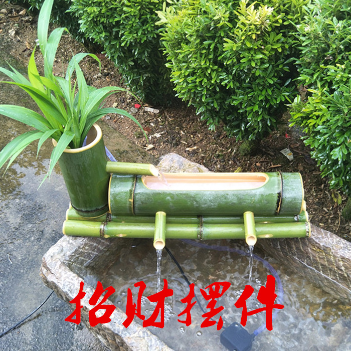 竹子流水器别墅庭院造景招财摆件 竹流水石槽鱼缸水池加湿过滤器在类目 商业/办公家具, 城市家具, 美化丰富空间设施, 喷泉中 - 来自Buy2taobao.com提供专业的淘宝代购服务