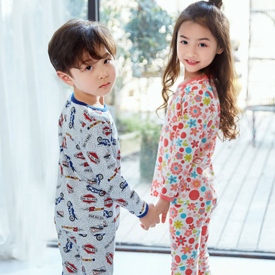 儿童内衣套装纯棉男童秋衣秋裤大童春秋童装睡衣女童宝宝全棉春装