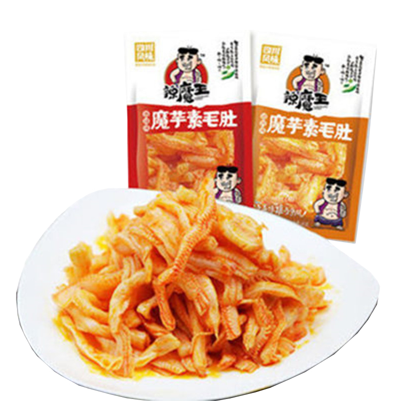 辣魔王香辣素毛肚正品 魔芋丝休闲小零食 100袋包邮麻辣零食辣皮|ruв категории закуски/орехи/специальность, творог изделия/сушеные овощи, мясо - от Buy2taobao.com для оказания профессиональной услуги покупки агента Taobao