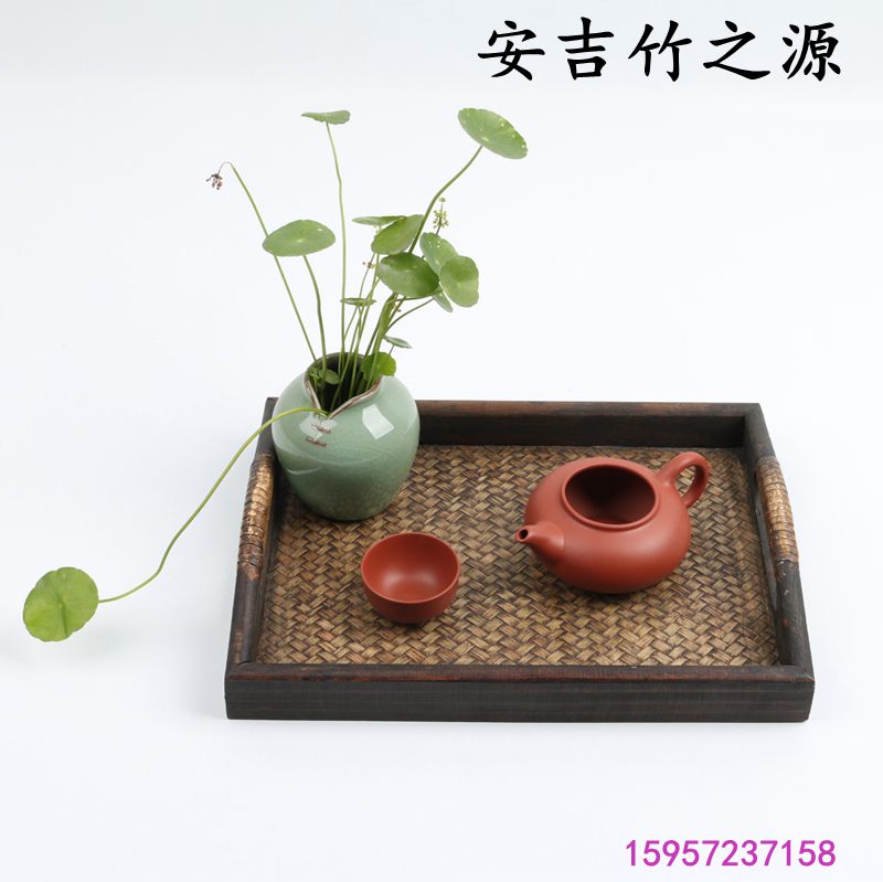 泰式美容院藤編實木托盤長方形餐盤水杯茶盤養生SPA木質茶具托盤在類目 餐飲具, 茶具, 茶盤中 - 來自Buy2taobao.com提供專業的淘寶代購服務
