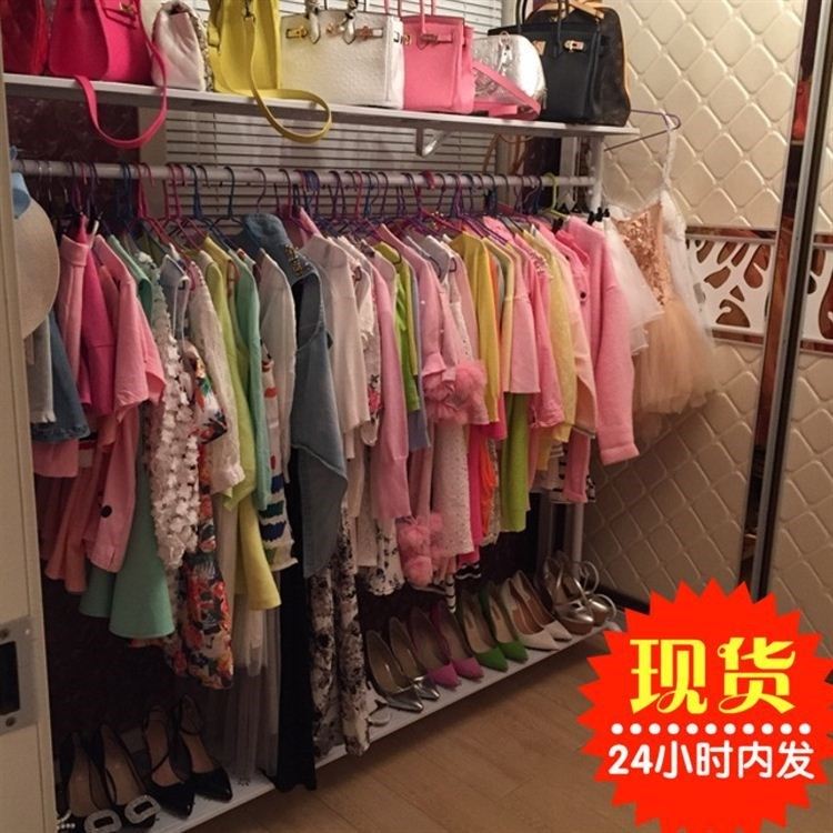 simple and easy indoor balcony Cool clothes rod household Clothes hanger Clothes hanger to ground bedroom Single pole clothes Shelfin the Storage consolidation , Wash clothing/Sun/Care Products , Landmark/Lift drying racks category - from Buy2taobao.com to provide professional Taobao agent buy service