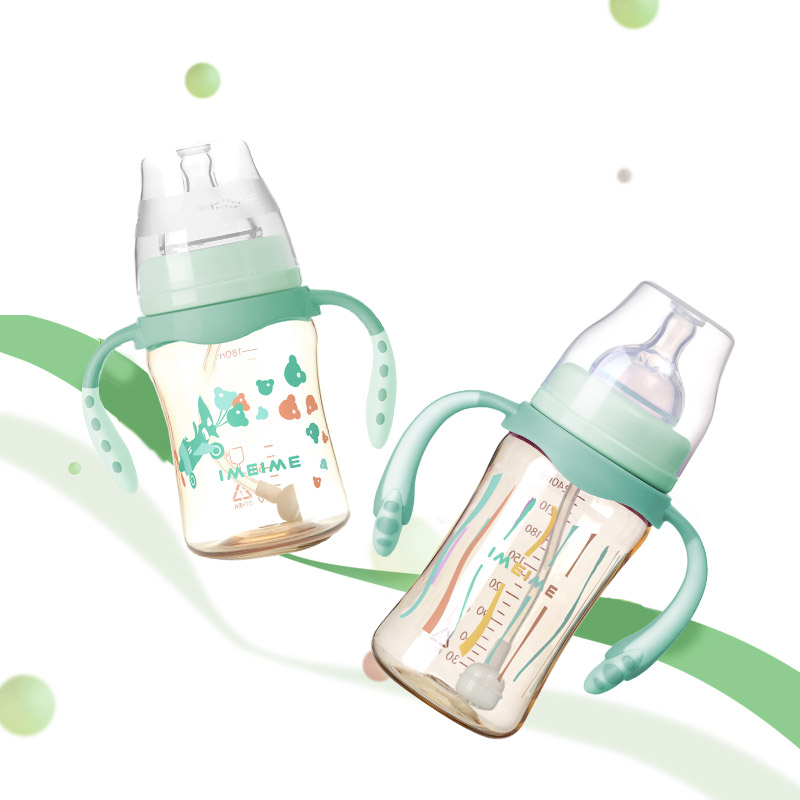 IMEIME Love me baby PPSU Feeding bottle Wide caliber Handle straw Newborn Feeding bottle Anti-inflation nipplein the Diapers/Care/Feeding/Push lathe , Feeding bottle/Bottles related , Feeding bottle category - from Buy2taobao.com to provide professional Taobao agent buy service