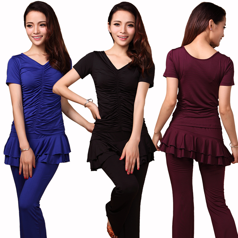 2018 summer new pattern square dance clothing Short sleeved suit adult dance Culotte costume Latin Shirtin the Sports/Yoga/Fitness/Fans supplies , Dance/Aerobics/Gymnastics , Square Dance , Square Dance Set category - from Buy2taobao.com to provide professional Taobao agent buy service