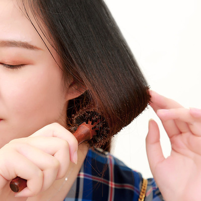 梳子卷发梳猪鬃毛内扣圆筒卷梳吹头发造型滚梳子家用发廊专业男女