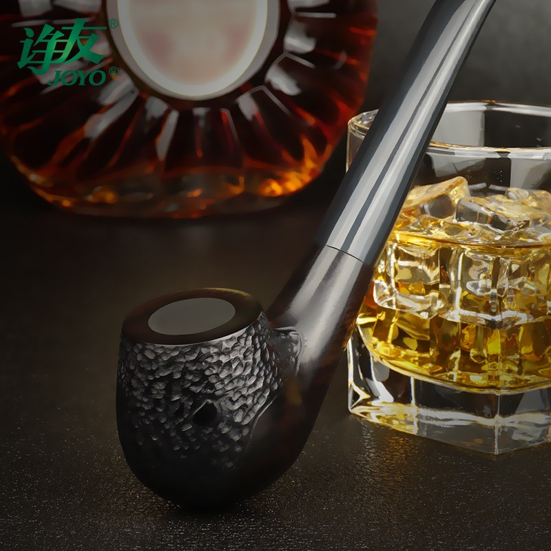 joyo Ebony pipe man manual old-fashioned filter Yandai solid wood read Cut tobaccoin the ZIPPO/Swiss Army Knife/Glasses , Smoking , Pipe category - from Buy2taobao.com to provide professional Taobao agent buy service
