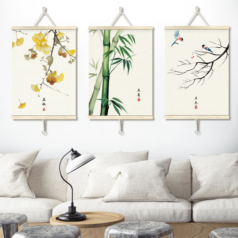 Creative Chinese wind 24 Solar term Scenery Hanging picture mural Room a living room Entrance background Wall ornament Scroll paintingin the Home accessories , Mural category - from Buy2taobao.com to provide professional Taobao agent buy service