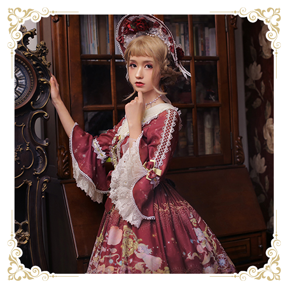 正版预售SIKA原创火象星座lolita秋冬长袖洋装连衣裙OP南鹿鸣|msdalam kategori mod main/animasi/Zhou Bian/cos/permainan papan, 二次元洛丽塔, 洛丽塔/软妹装/洋装 - dari Buy2taobao.com untuk memberikan perkhidmatan ejen Taobao profesional membeli