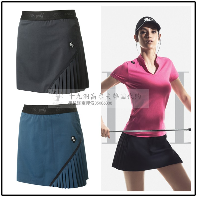2018夏季新款韩国专柜代购ELL*高尔夫女士款短裙子golf运动半身裙在类目 运动服/休闲服装, 运动裙, 运动半身裙中 - 来自Buy2taobao.com提供专业的淘宝代购服务