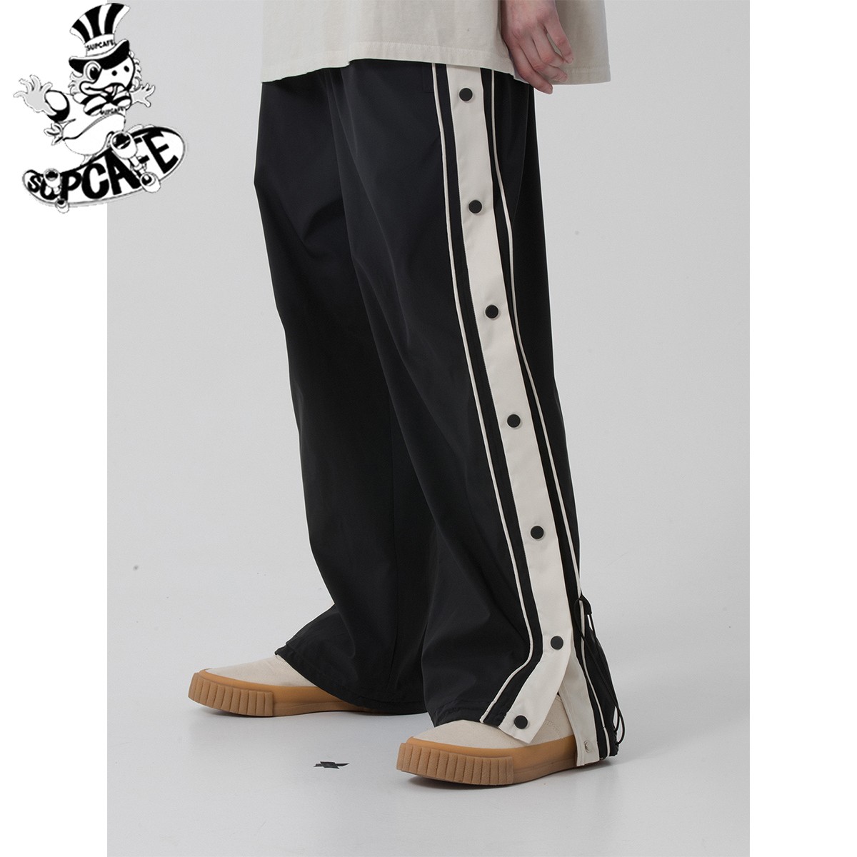 SUPCAFE 现货 MODITEC 19SS AD-17宽松拼接侧扣束脚裤运动长裤|ruв категории Мужская одежда, брюки - от Buy2taobao.com для оказания профессиональной услуги покупки агента Taobao