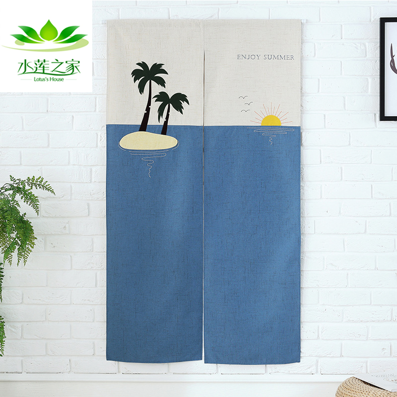 door curtain Cotton and hemp Fabric art bedroom kitchen a living room Partition curtain Wind curtain TOILET Half-curtain Cartoon decorate Curtainin the Home Fabric , Curtains and curtain accessories , Curtain category - from Buy2taobao.com to provide professional Taobao agent buy service