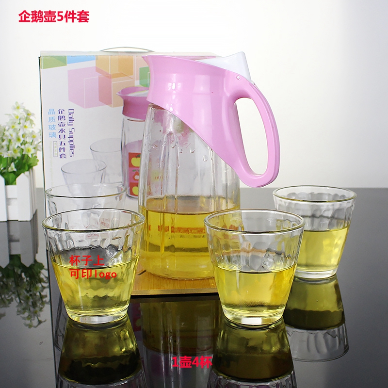 企鹅壶 五件套 冷水壶玻璃杯凉水壶水杯水具礼品套装在类目 餐饮具, 杯子/水杯/水壶, 水具套装中 - 来自Buy2taobao.com提供专业的淘宝代购服务