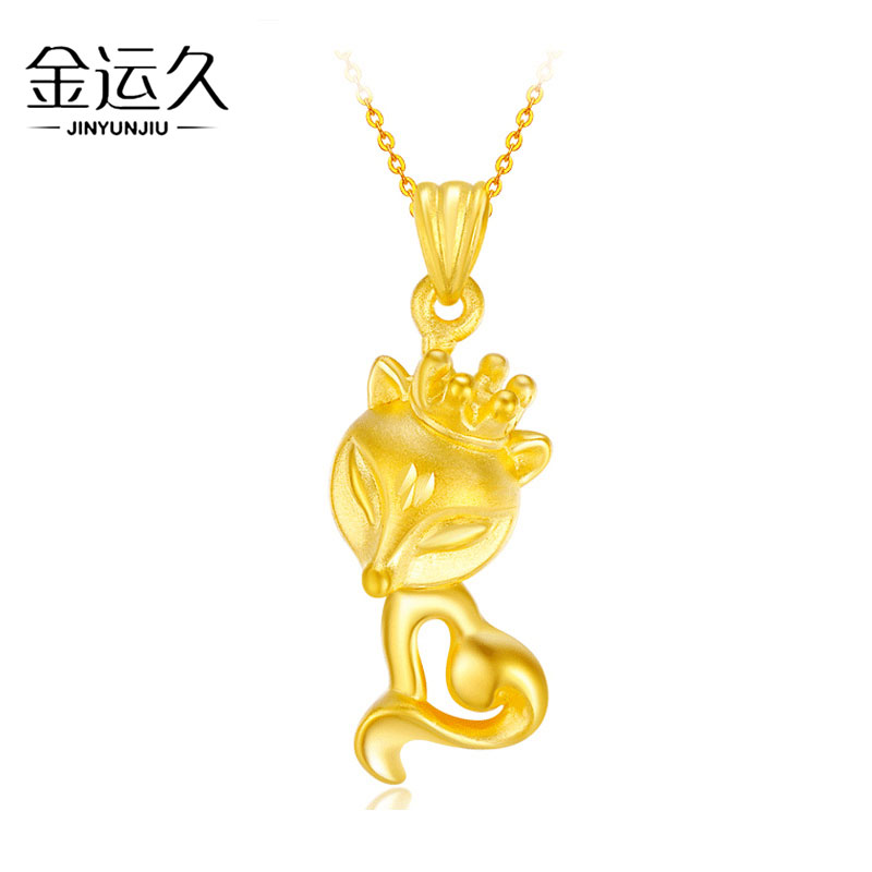 Gold Pendant Female models 999 Gold pendants 3d Hard Gold Pendant gold Fox 24k Gold jewelryin the Jewelry/Diamond/Jade/Gold , Gold jewelery (New) , Choker category - from Buy2taobao.com to provide professional Taobao agent buy service