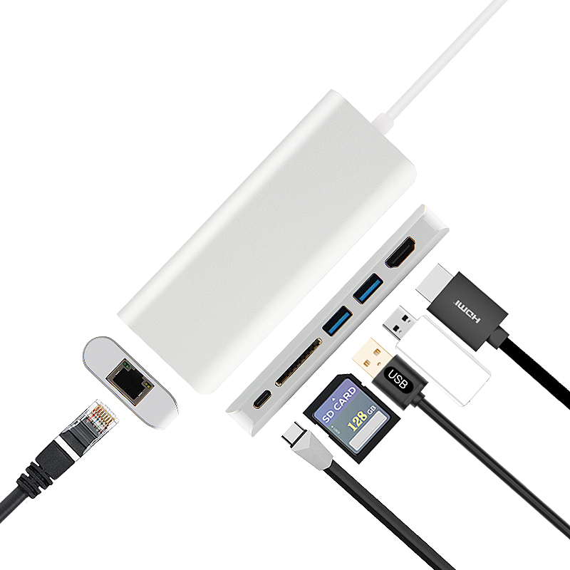 久宇 USB-C笔记本转接头Type-c转换器HDMI读卡器USB雷电3连网线苹果电脑联想华硕戴尔惠普华为小米宏基转接头|ruв категории Цифровые аксессуары, цифровой периферийных, линии данных - от Buy2taobao.com для оказания профессиональной услуги покупки агента Taobao