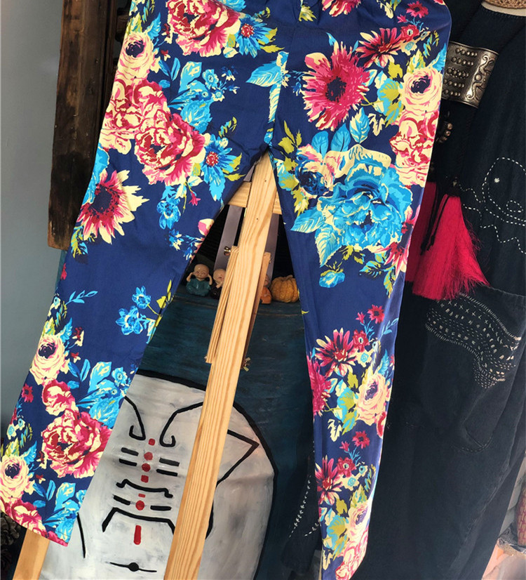 丽江仓清货不退换 弹力花裤子|msdalam kategori Butik wanita / wanita, seluar, seluar santai - dari Buy2taobao.com untuk memberikan perkhidmatan ejen Taobao profesional membeli