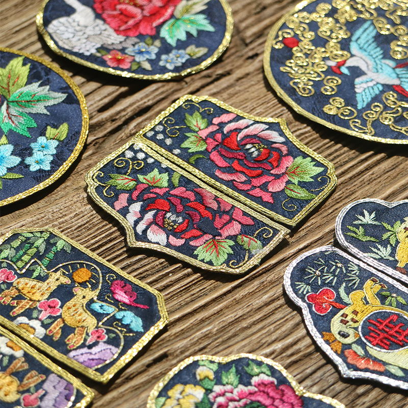 苏绣绣片 贴片香包项链diy 汉服老绣片香囊DIY布贴 金口包布贴|ruв категории домашний ткань, швейная diy материалов, инструментов и готовой продукции, швейная diy аксессуары/аксессуары/аксессуары, ткань паста - от Buy2taobao.com для оказания профессиональной услуги покупки агента Taobao
