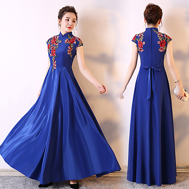 大合唱演出服裝女長裙2018新款中國風成人修身長款合唱團晚禮服裙在類目 女裝/女士精品, 唐裝/民族服裝/舞臺服裝, 民族服裝/舞臺裝中 - 來自Buy2taobao.com提供專業的淘寶代購服務