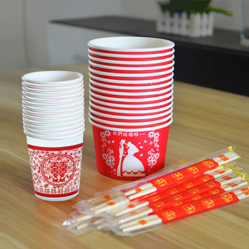 结婚婚宴用品 道具红碗红杯子 筷子 一次性碗婚庆用品喜碗在类目 节庆用品/礼品, 其它节庆用品中 - 来自Buy2taobao.com提供专业的淘宝代购服务