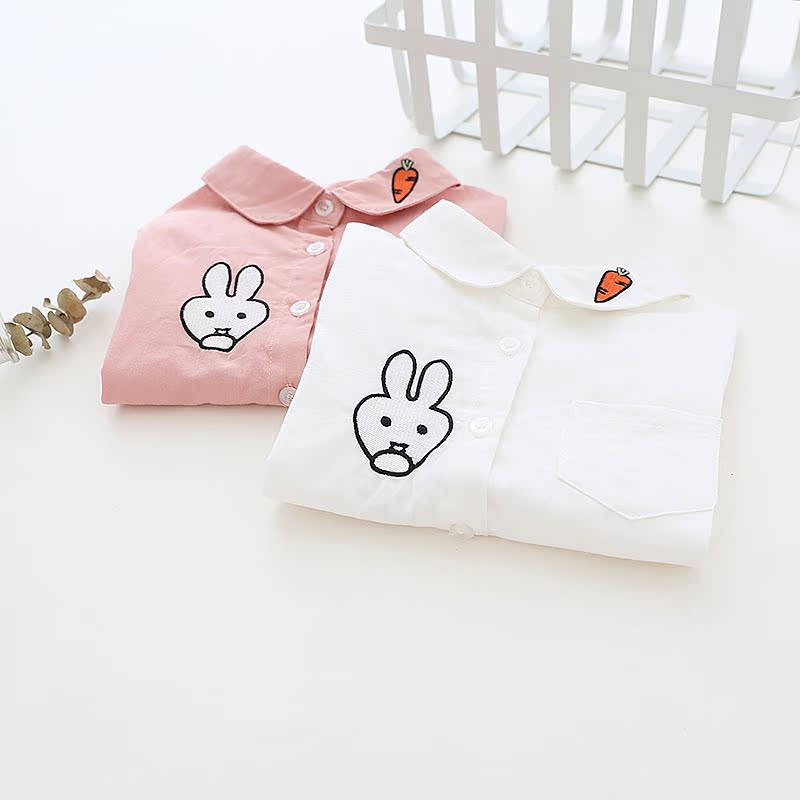 2019 Spring and autumn season new pattern Children's clothing leisure time shirt girl pure cotton shirt children Long sleeve Children Korean Edition jacketin the Children/Baby/Family fitted , Shirt category - from Buy2taobao.com to provide professional Taobao agent buy service