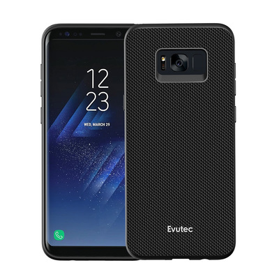 evutec三星Galaxy S8带支架手机保护壳 尼龙手机保护套商务简约