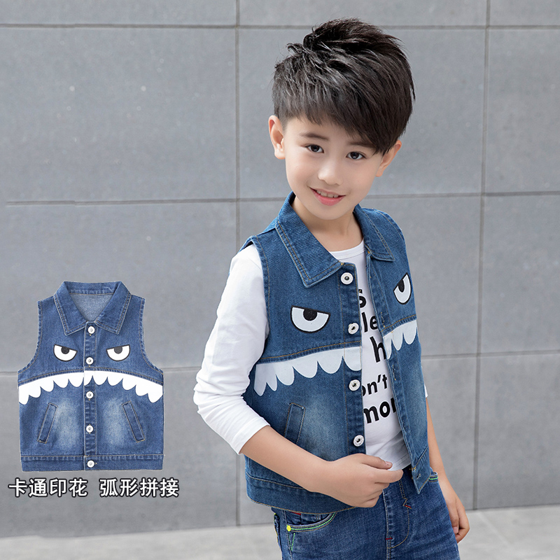 Boy Cowboy vest Spring and autumn payment 19 The new 9 children Tide Maga 12 CUHK Boy 7 waistcoat vest 10in the Children/Baby/Family fitted , Vest category - from Buy2taobao.com to provide professional Taobao agent buy service