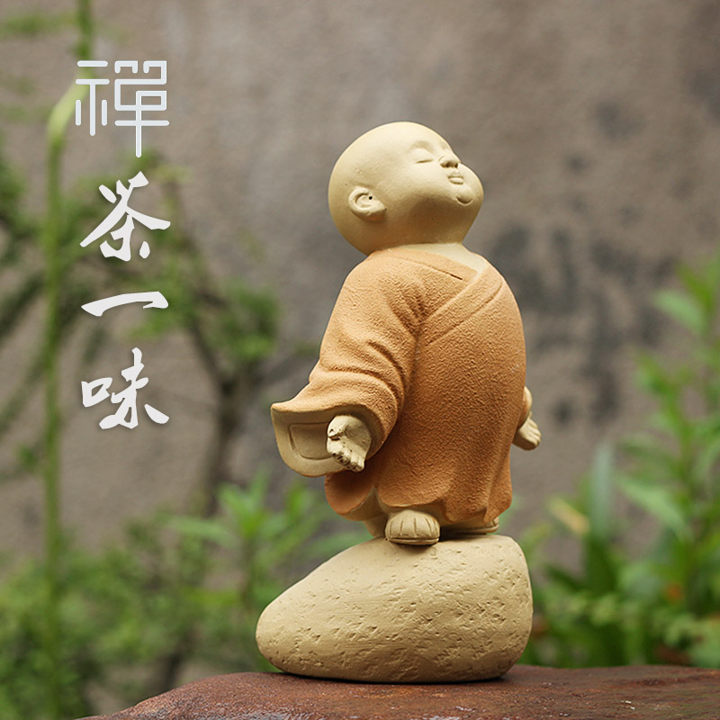 水土陶形 悠闲系列精品宜兴紫砂茶宠小和尚摆件手工茶具配件包邮在类目 餐饮具, 茶具, 茶道/零配中 - 来自Buy2taobao.com提供专业的淘宝代购服务