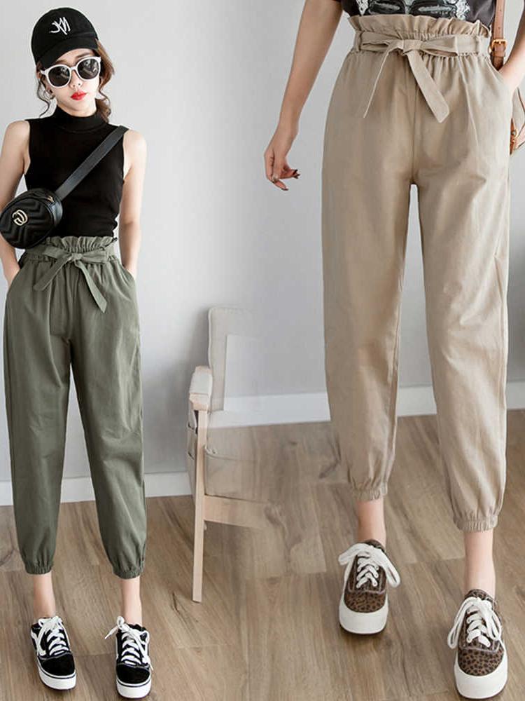 Paige Carrot pants Thin section Spring and summer new pattern Beam feet Bud trousers Overalls Easy leisure time Nine points Haren pantsin the Motorcycle/Equipment/Fitting , Motorcyclist equipment , Racing suits category - from Buy2taobao.com to provide professional Taobao agent buy service