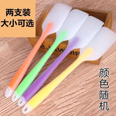 【两个装】烘焙工具硅胶刮刀耐高温一体式奶油蛋糕牛轧糖抹刀铲刀