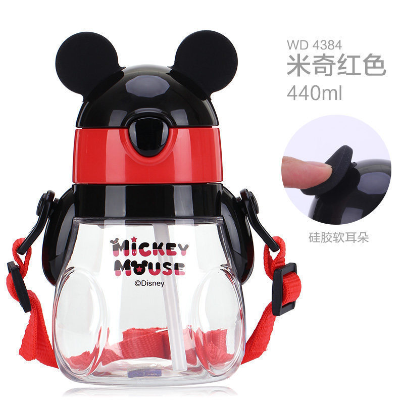 children Straw cup Disney Water cup men and women summer glass Leak proof Infants Milk Cup straps Portable Cupin the Tableware , Cup/Cups/Kettle , Straw Cup category - from Buy2taobao.com to provide professional Taobao agent buy service