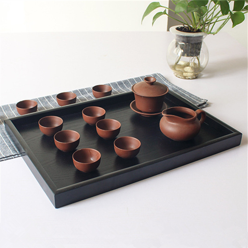 hotel woodiness Tray rectangle Japanese tea set Water cup Japanese plate blackin the Tableware , Tea set , Tea tray category - from Buy2taobao.com to provide professional Taobao agent buy service