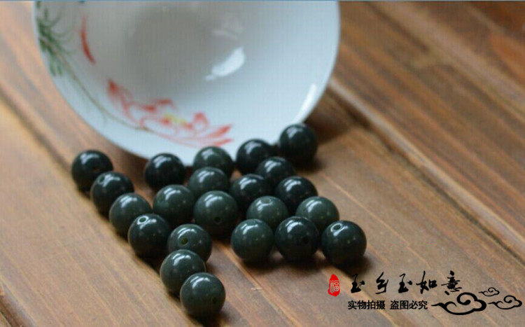 手工5mm 6mm 8mm 10mm 13mm 16mm18mm20mm和田玉青玉圆珠散珠在类目 珠宝/钻石/翡翠/黄金, 和田玉, 其他中 - 来自Buy2taobao.com提供专业的淘宝代购服务
