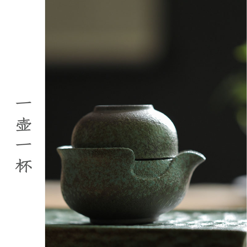 日式快客杯一壶一杯单人茶具简约家用办公小功夫茶具套装粗陶在类目 餐饮具, 茶具, 功夫茶具中 - 来自Buy2taobao.com提供专业的淘宝代购服务