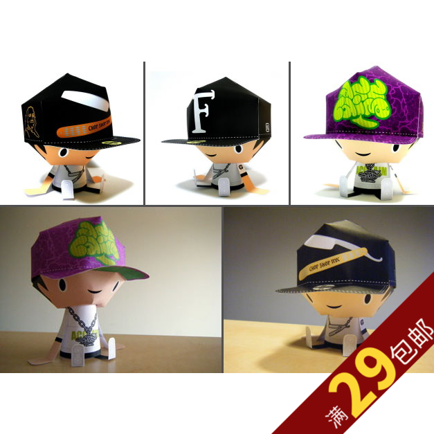 【淘纸阁】潮流公仔-Chibby 3D纸模/纸模型在类目 模玩/动漫/周边/cos/桌游, 纸模/纸质模型, 其他类型纸模中 - 来自Buy2taobao.com提供专业的淘宝代购服务