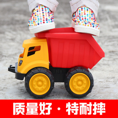 ht儿童玩具车耐摔大号工程车挖沙挖掘机推土机宝宝玩具玩具模型