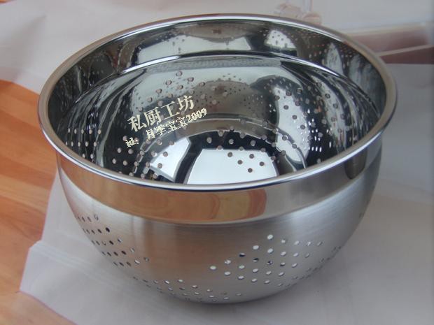 Drain Basin Trays Wash rice sieve Water leakage Use 304 Stainless steel Basin Fruits Basket 28cm34cmin the Tableware , Tableware , Basin category - from Buy2taobao.com to provide professional Taobao agent buy service
