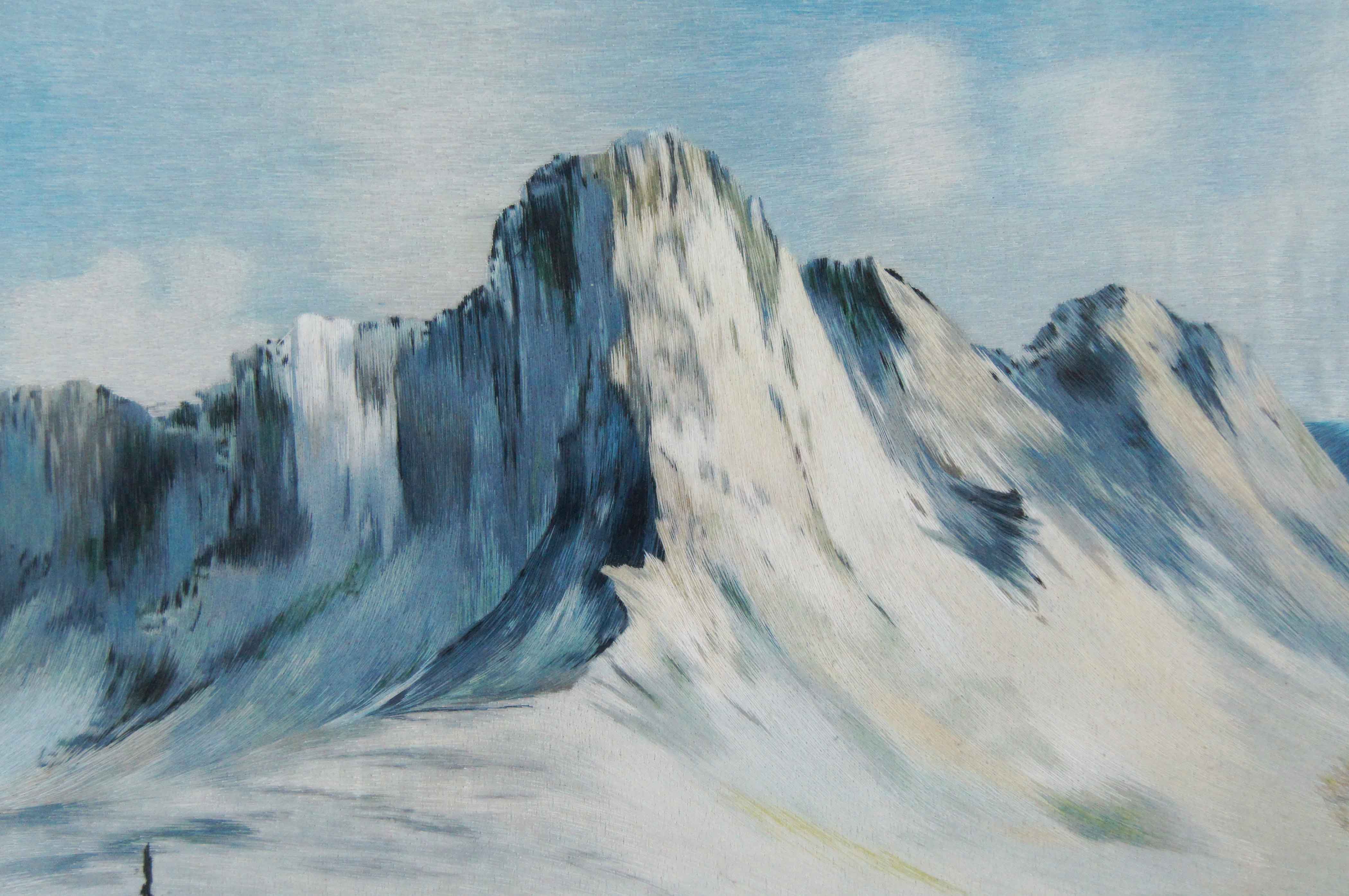 苏绣《油画风景》单面绣