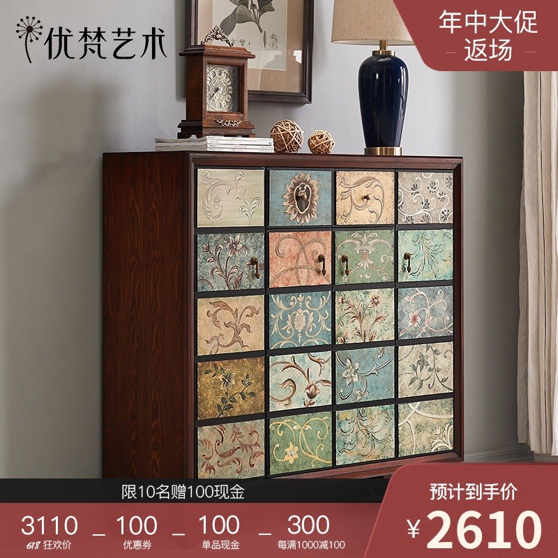 Excellent Fine Art UvanAccent American style The door Entrance door Storage Shoe cabinet Neoclassical Small apartment Curioin the Residential furniture , Cabinet , Shoebox category - from Buy2taobao.com to provide professional Taobao agent buy service