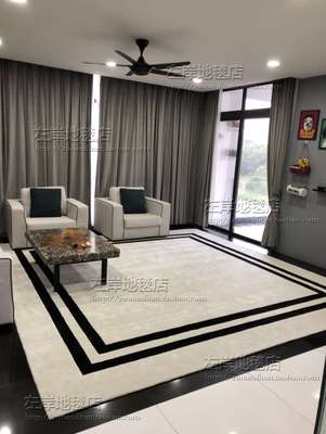 modern black and white European style Art Designer Bedside carpet carpet a living room tea table sofa bedroomin the Home Fabric , Carpet category - from Buy2taobao.com to provide professional Taobao agent buy service