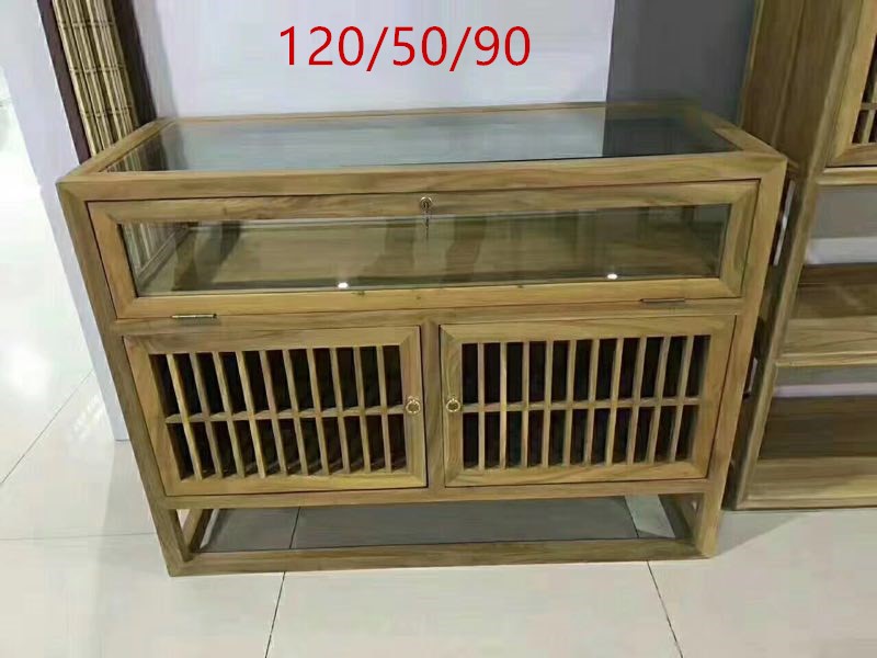 Paint New Chinese style North Old Elm Glass Display cabinet counter Glass Display rack Buddhist mood jewelry Jewellery exhibition boothin the Residential furniture , Cabinet , Other Cabinet category - from Buy2taobao.com to provide professional Taobao agent buy service