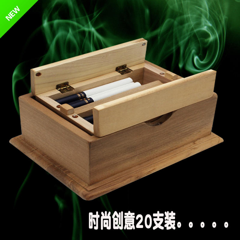 创意木制烟盒20支装桌面摆件玩具时尚个性台式实木木质自动弹烟器在类目 ZIPPO/瑞士军刀/眼镜, 烟具, 烟盒中 - 来自Buy2taobao.com提供专业的淘宝代购服务