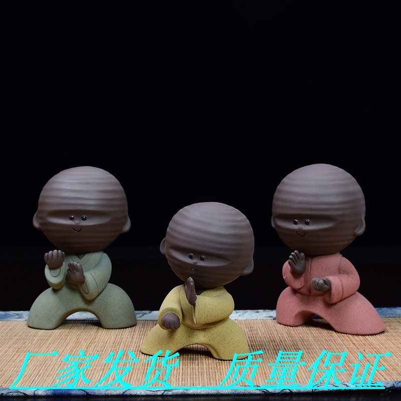 新款彩砂陶功夫小子茶宠创意陶瓷 茶道配件手工摆件家居礼品特价在类目 餐饮具, 茶具, 茶道/零配中 - 来自Buy2taobao.com提供专业的淘宝代购服务