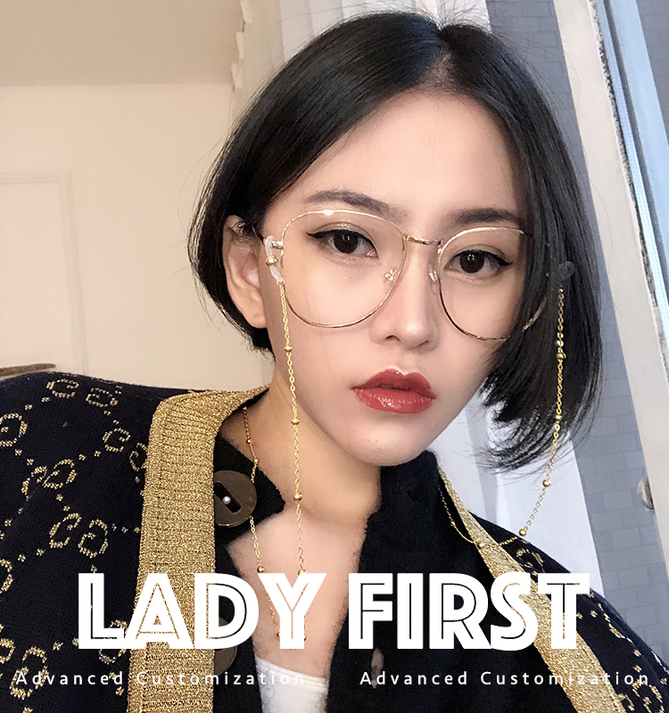 素顏神器㊙️費啓鳴明星網紅眼鏡帶鏈條平光大框眼睛男女複古圓臉在類目 ZIPPO/瑞士軍刀/眼鏡, 眼鏡架中 - 來自Buy2taobao.com提供專業的淘寶代購服務